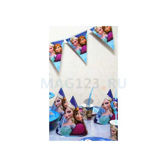 Флажки-растяжка «Холодное сердце», Frozen Флажки-растяжка «Холодное сердце», Frozen