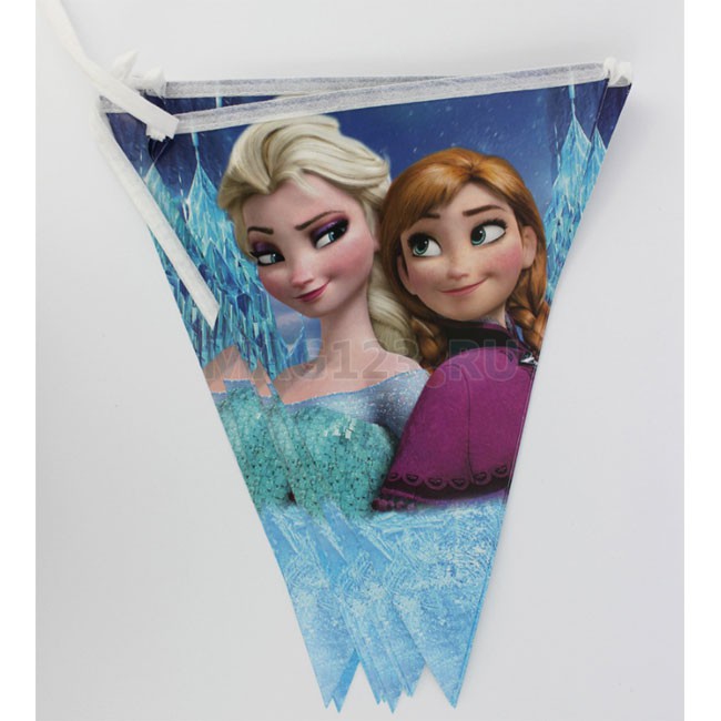 Флажки-растяжка «Холодное сердце», Frozen Флажки-растяжка «Холодное сердце», Frozen