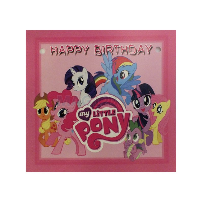 Гирлянда-буквы бумажные на ленте, HAPPY BIRTDAY, My Little Pony Гирлянда-буквы бумажные на ленте, HAPPY BIRTDAY, My Little Pony
