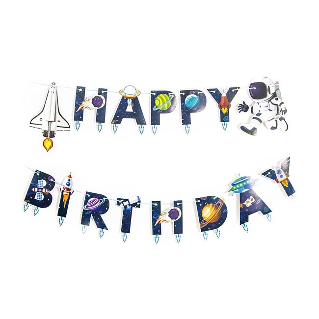 Гирлянда-буквы «Happy Birthday» Космос, 210 см Гирлянда-буквы «Happy Birthday» Космос, 210 см