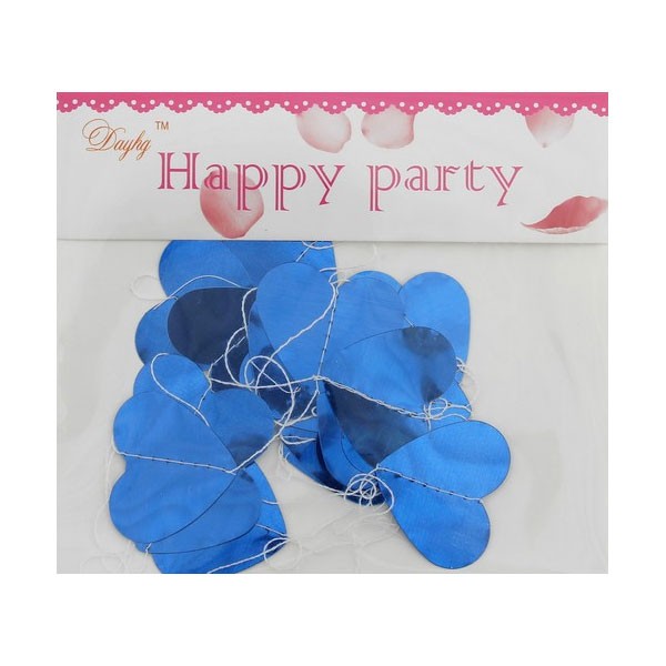 Гирлянда «Синие фольгированные сердечки», 200 см
