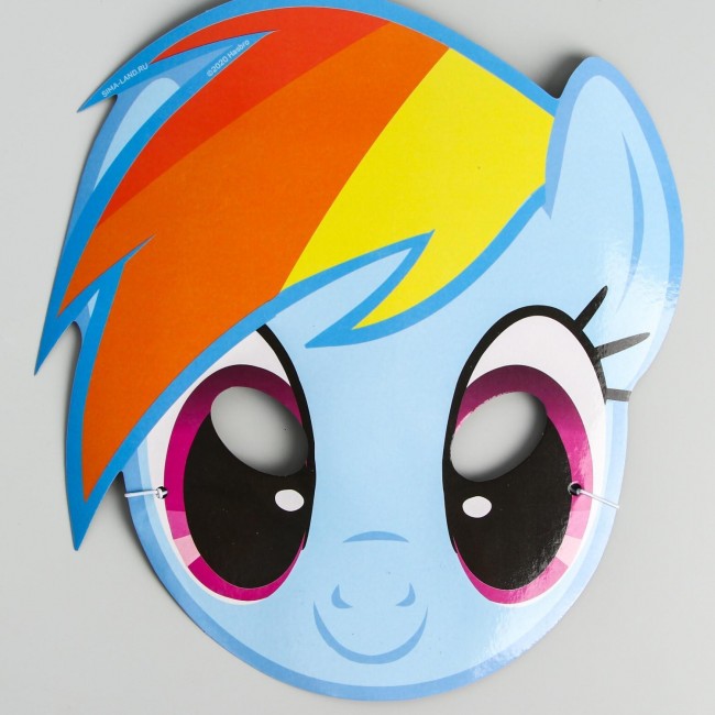 Маска карнавальная «Радуга», My Little Pony (1 шт) Маска карнавальная «Радуга», My Little Pony (1 шт)