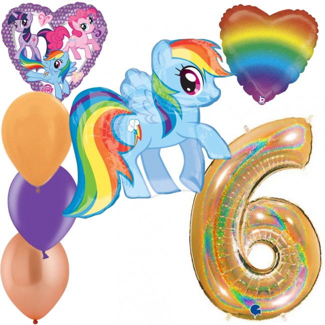 Набор шаров My Little Pony на 6 лет Набор шаров My Little Pony на 6 лет