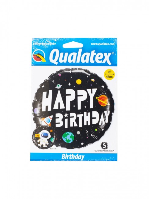 Шар-круг фольгированный «Happy Birthday», Космос/Космонавт, 46 см Шар-круг фольгированный «Happy Birthday», Космос/Космонавт, 46 см