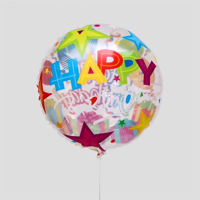 Шар-круг фольгированный, Happy Birthday, 43 см Шар-круг фольгированный, Happy Birthday, 43 см