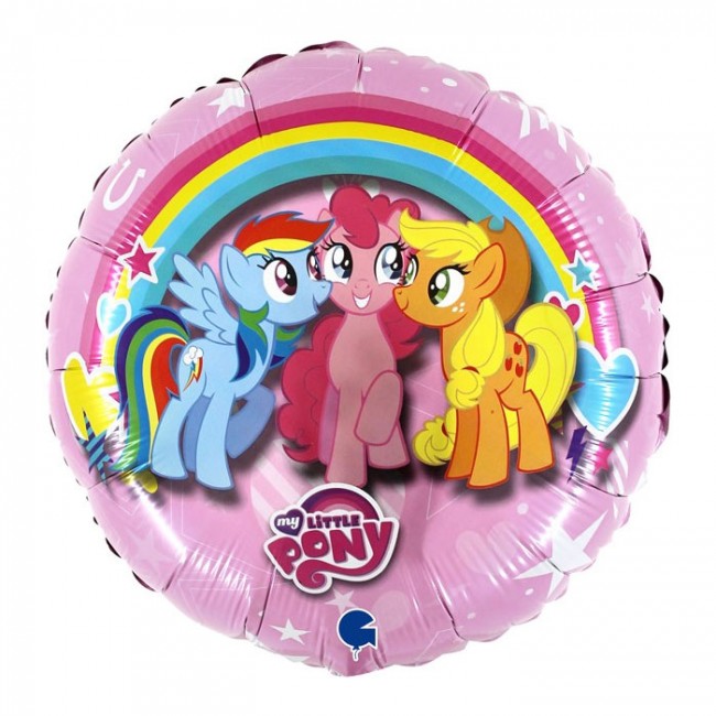 Шар-круг фольгированный «My Little Pony, Дружные Лошадки», 43 см Шар-круг фольгированный «My Little Pony, Дружные Лошадки», 43 см