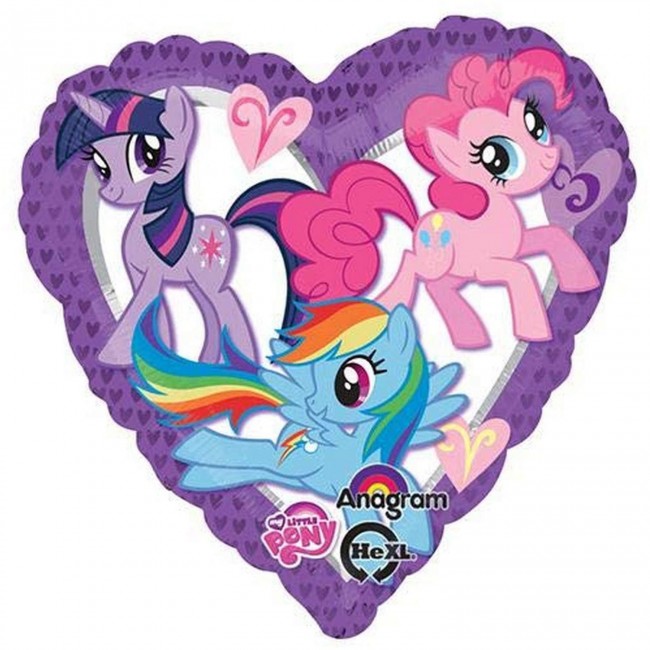 Шар-сердце фольгированный My Little Pony, 43Х43см Шар-сердце фольгированный My Little Pony, 43Х43см