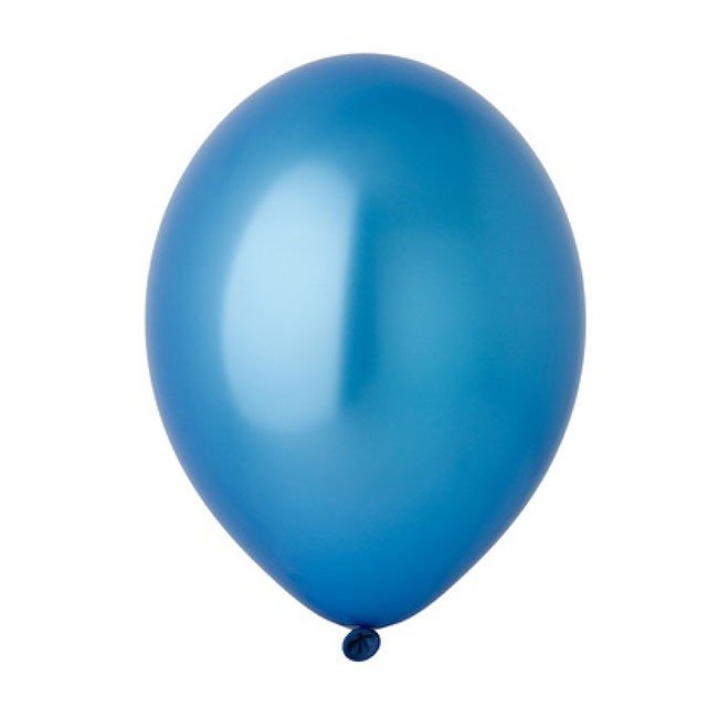 Шар воздушный латексный  «Металлик Экстра Blue, Синий», 36 см (1 шт)
