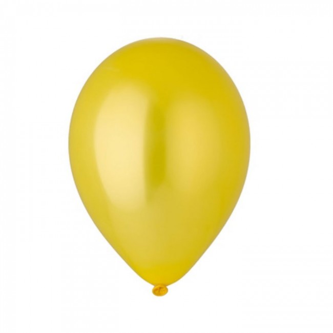 Шар латексный «Металлик, Желтый», 36 см (1 шт)