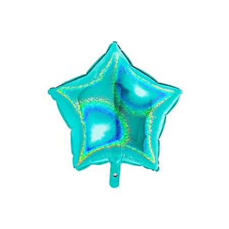 Шар-звезда фольгированный Tiffany, Тиффани, голография 46 см Шар-звезда фольгированный Tiffany, Тиффани, голография 46 см