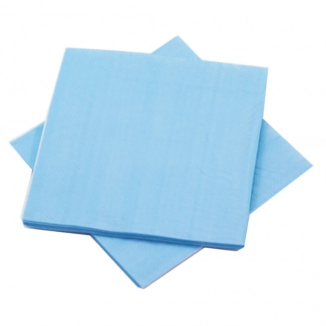 Набор бумажных голубых салфеток, 33Х33 см (12 шт)