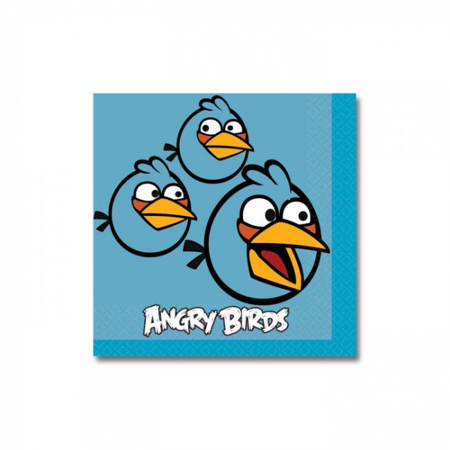 Набор бумажных салфеток Angry Birds, 25Х25см (16 шт)