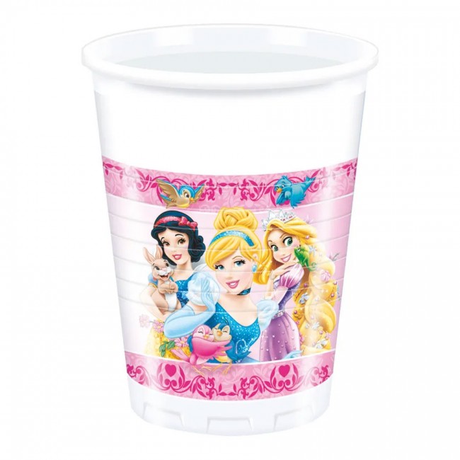 Набор пластиковых стаканов «Принцесы» 200 мл (8шт)