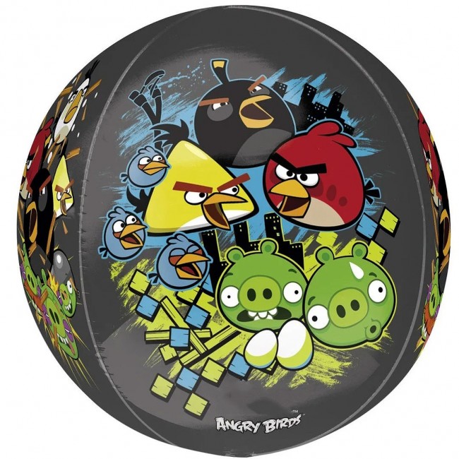 Шар 3D СФЕРА «Angry Birds», 40 см
