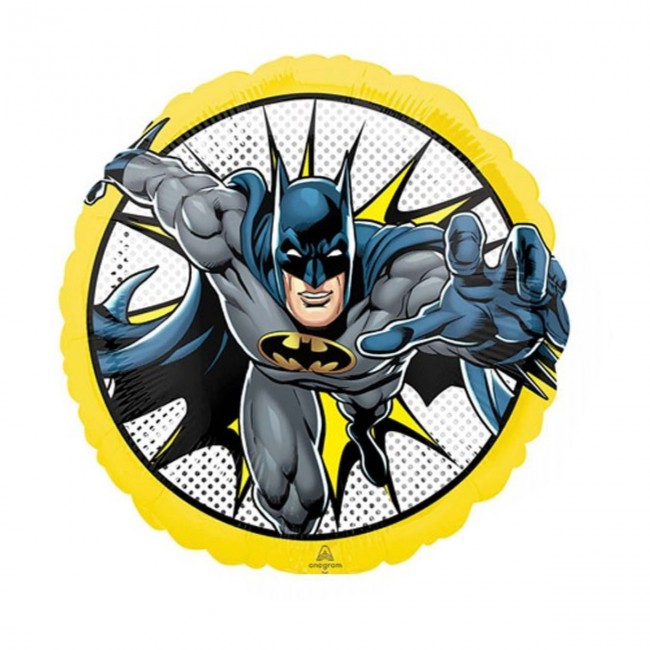 Шар-круг фольгированный «Бэтмен в полете», 43 см