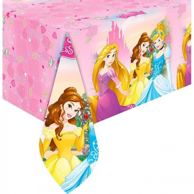 Скатерть одноразовая полиэтиленовая «Принцессы», 120 Х 180 см